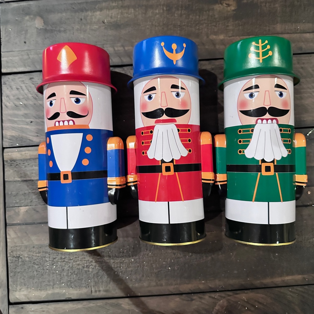 3 Vintage Nutcracker Tins New